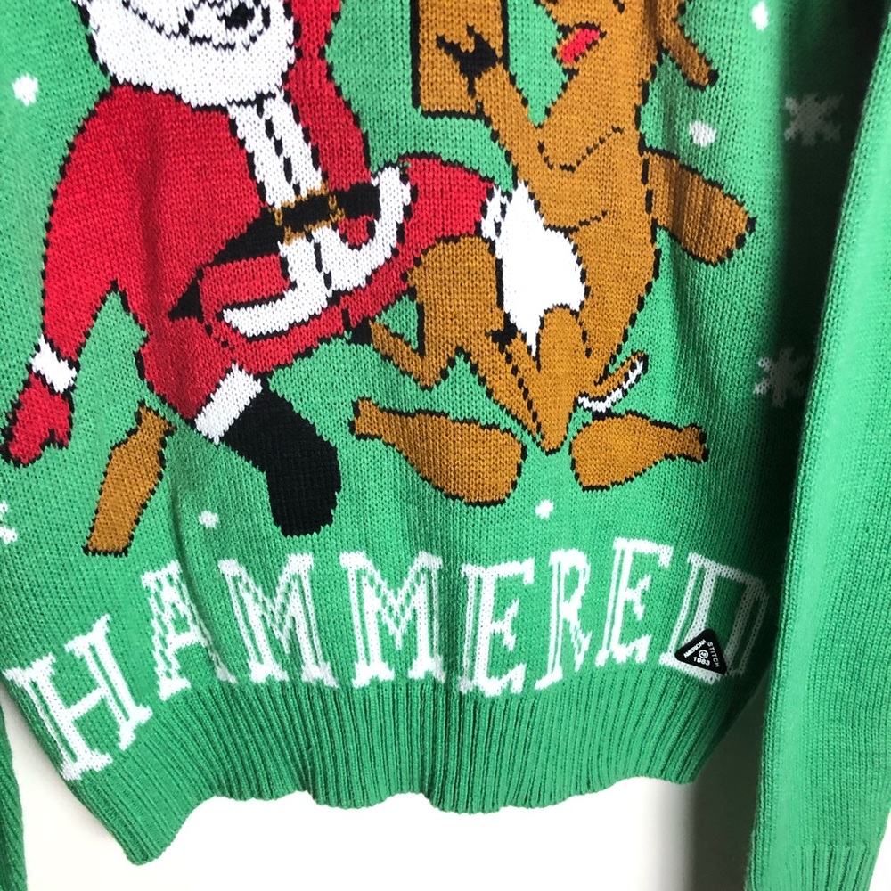 NWT. Ugly Christmas Sweater Ho Ho Hammered - Picture 4 of 12